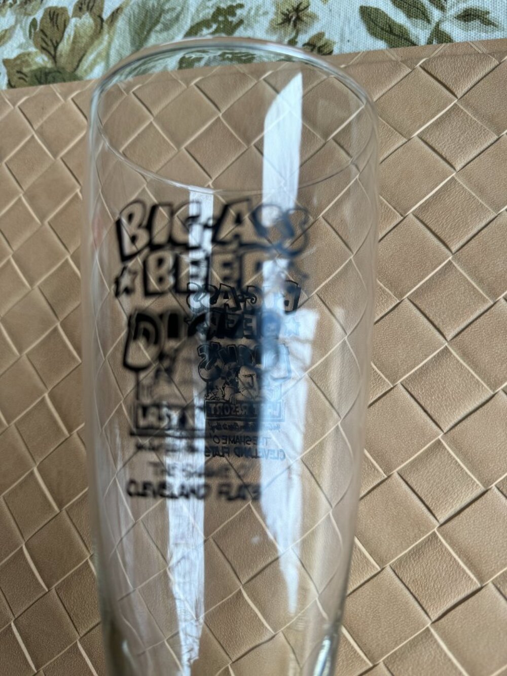 Vintage Beer Glass Dick's Last Resort Cleveland Flats 22 oz